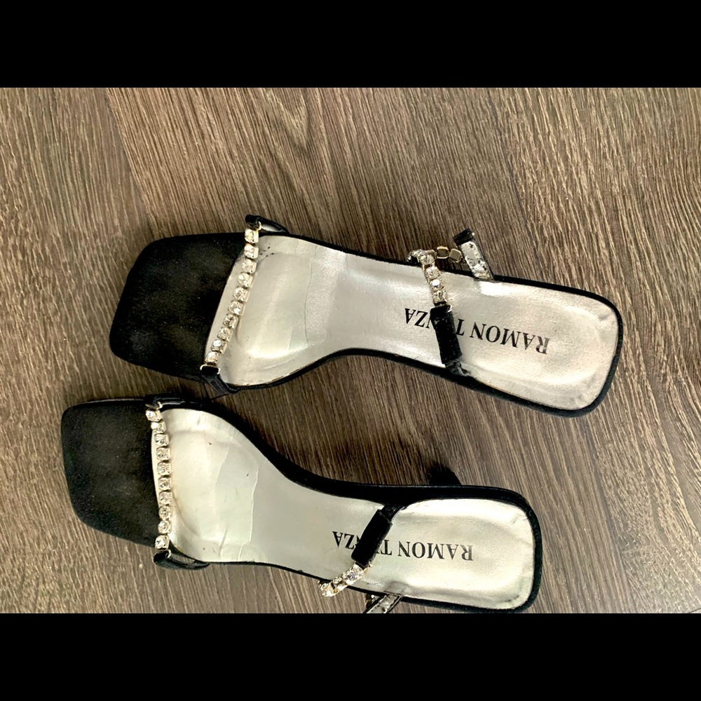 Ramon Tenza mules with crystal straps
